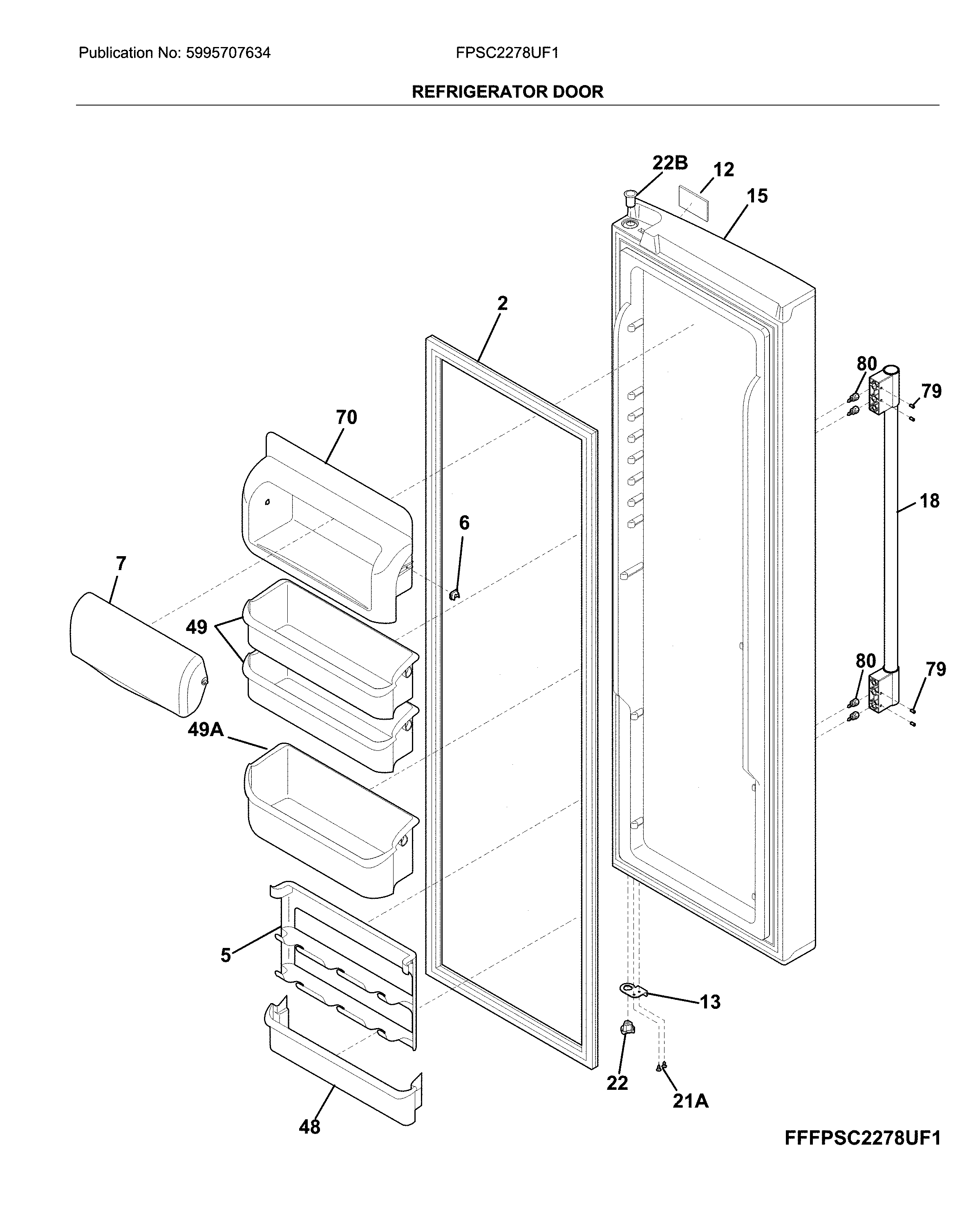 Refrigerator door