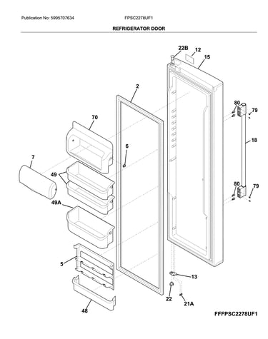Refrigerator door
