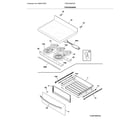 Frigidaire FGEF3059TDF top/drawer diagram