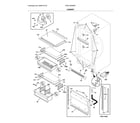 Frigidaire FPRU19F8RFF cabinet diagram