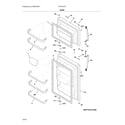 Frigidaire FFTR1814TB4 doors diagram