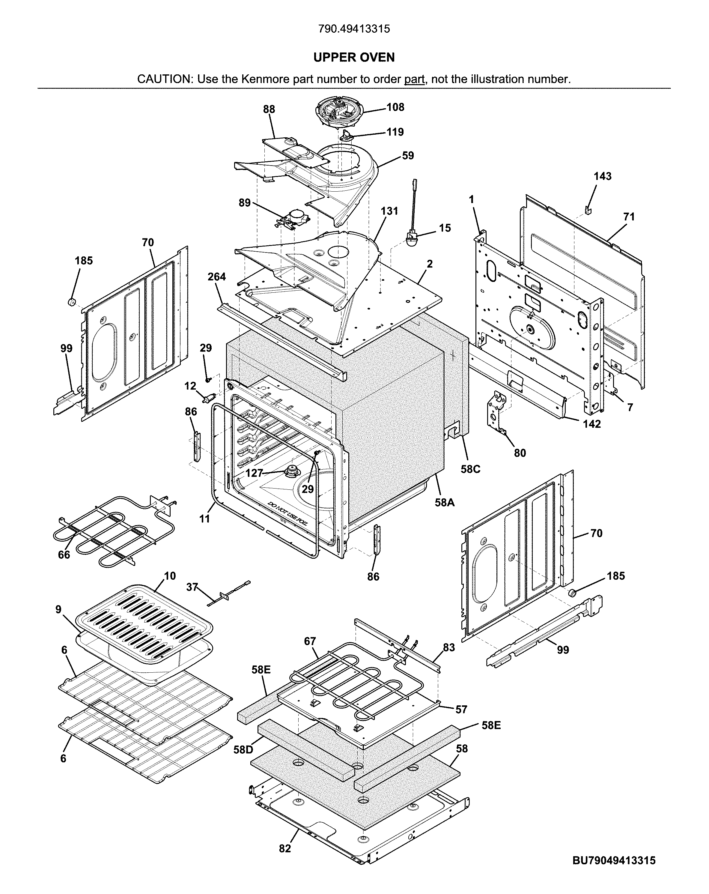 Upper oven