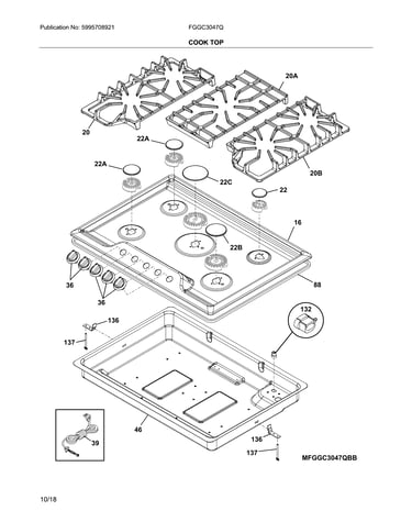 Cook top