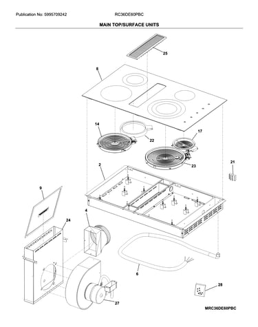 Main top/surface units