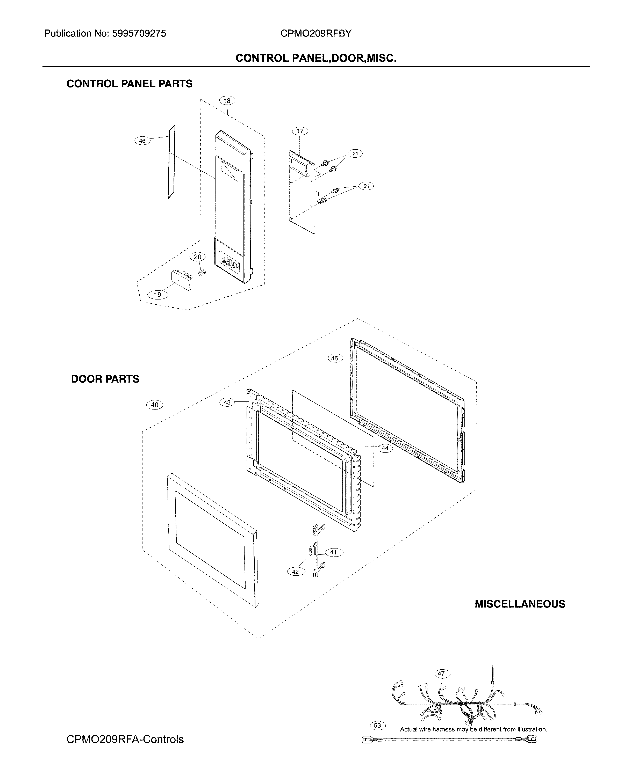 Control panel,door,misc