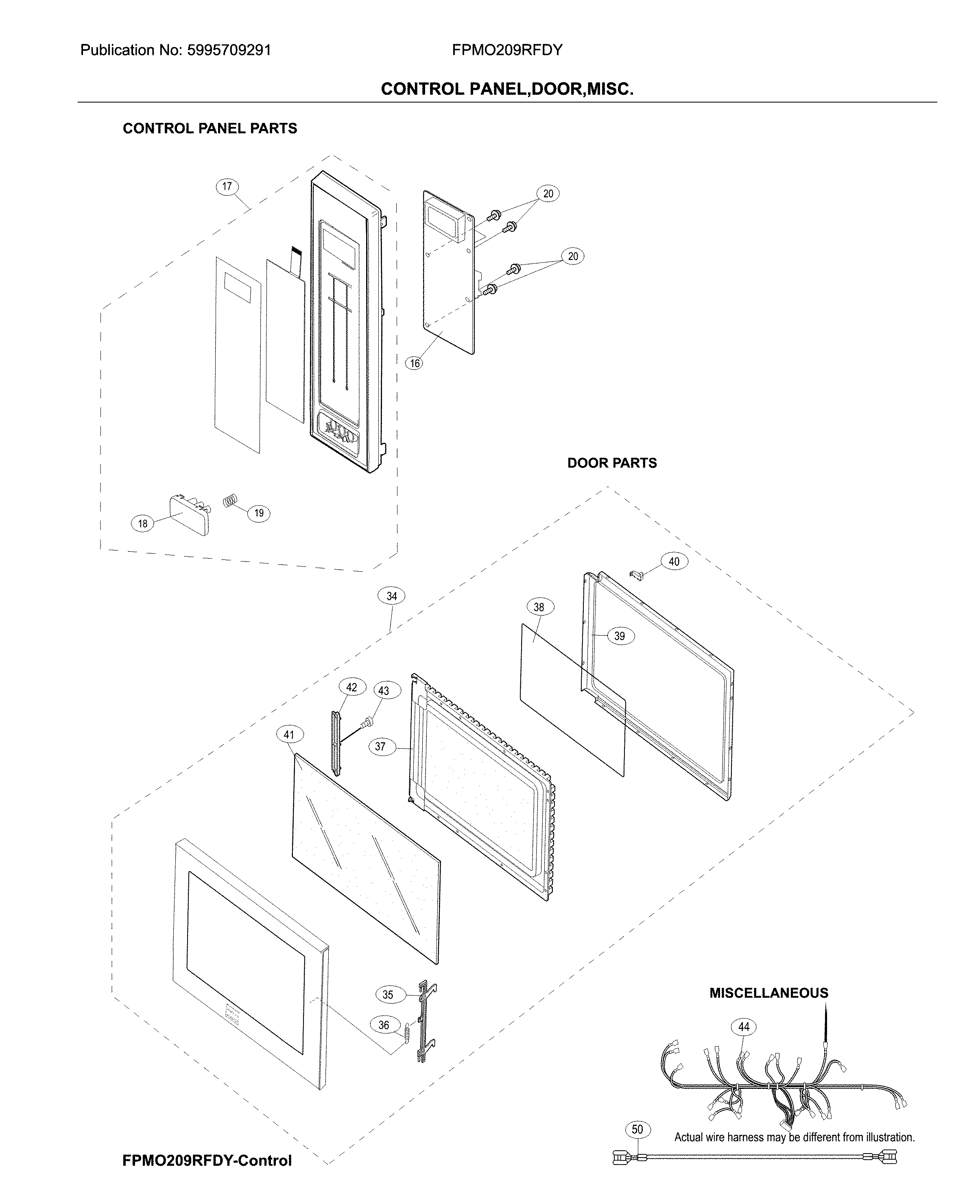 Control panel,door,misc