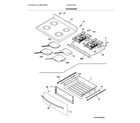 Frigidaire CFIF3054TSD top/drawer diagram