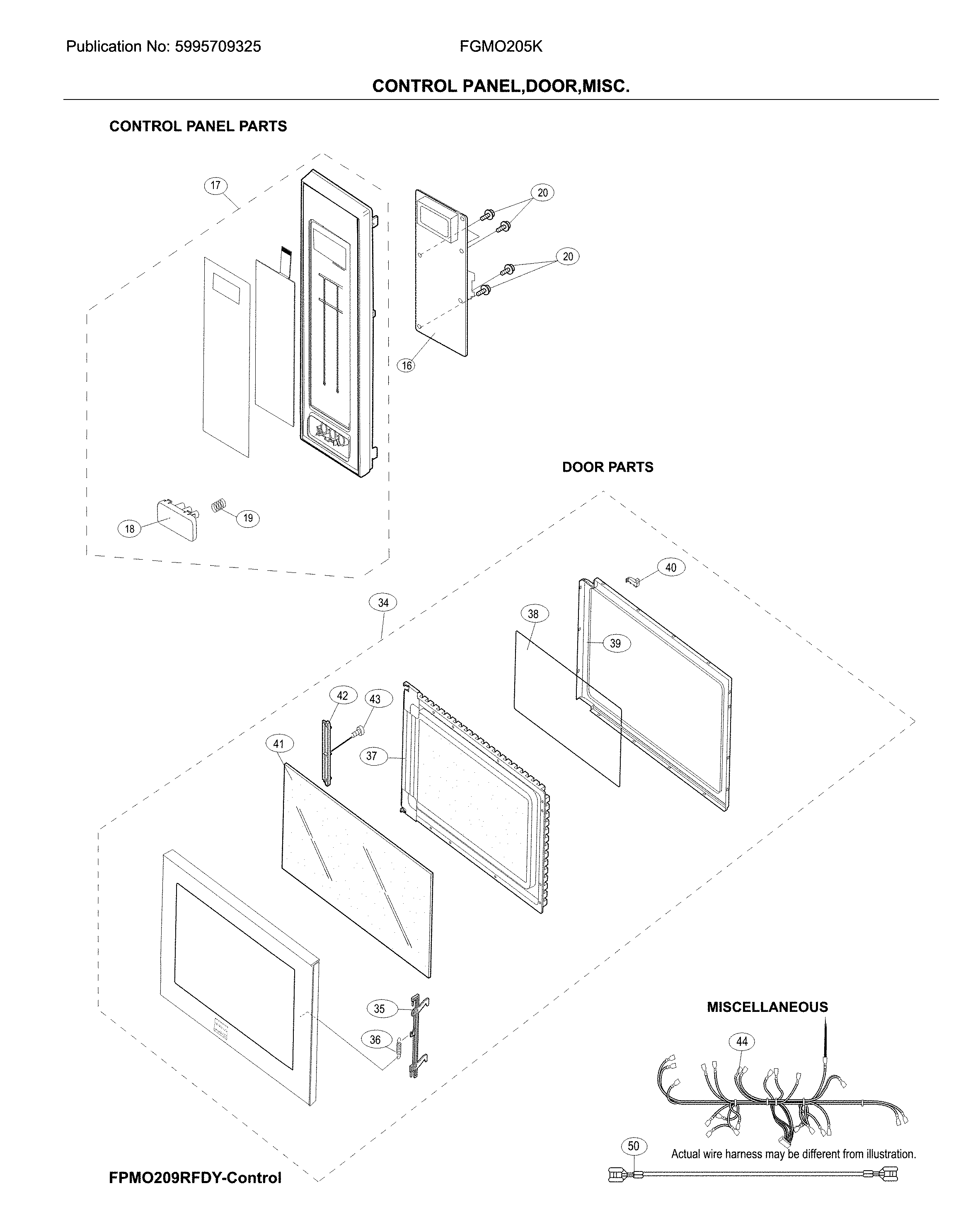 CONTROL PANEL,DOOR,MISC