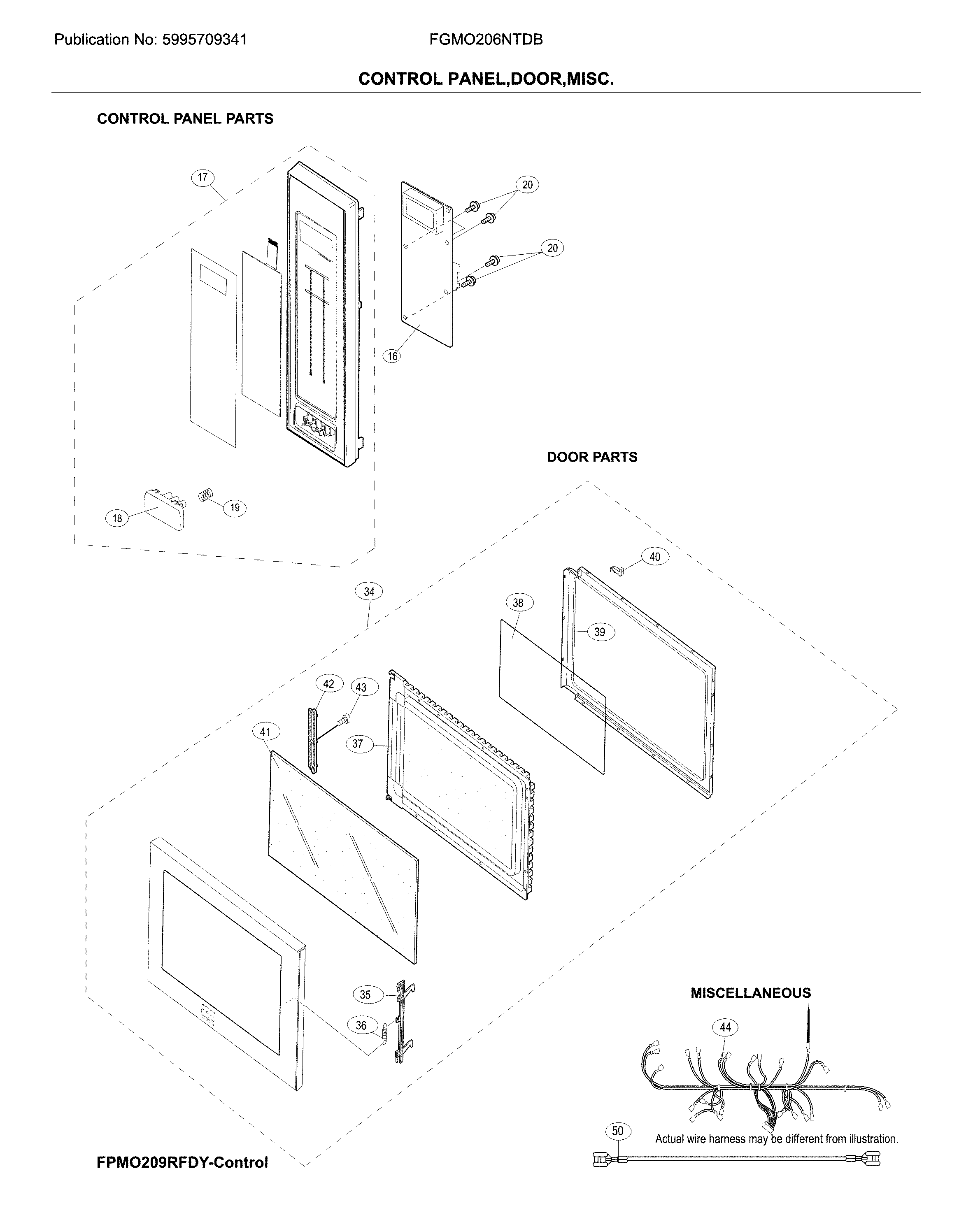 CONTROL PANEL,DOOR,MISC