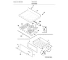 Frigidaire CPEF3077QFD top/drawer diagram