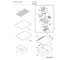 Frigidaire FFHT2032TP2 shelves diagram