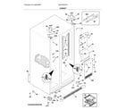 Frigidaire DGHX2355TF4 cabinet diagram