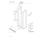 Frigidaire DGHX2355TF5 freezer door diagram