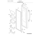 Frigidaire DGHX2355TF5 fresh food door diagram