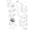 Frigidaire DGHX2355TF5 shelves diagram