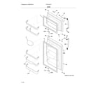 Frigidaire FFHT1621TW1 doors diagram