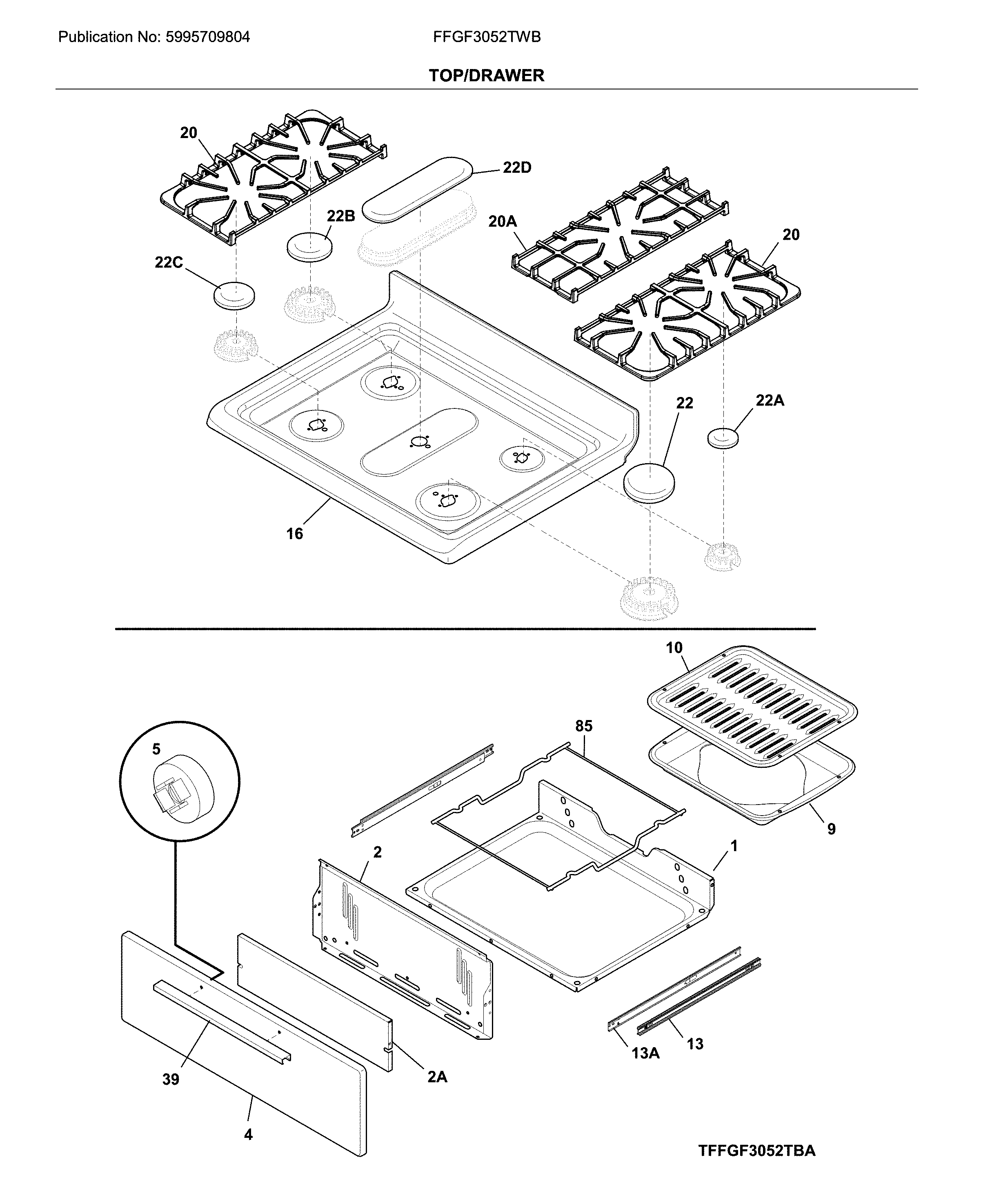 Top/drawer