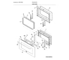 Frigidaire FGEF4085TSC oven door diagram