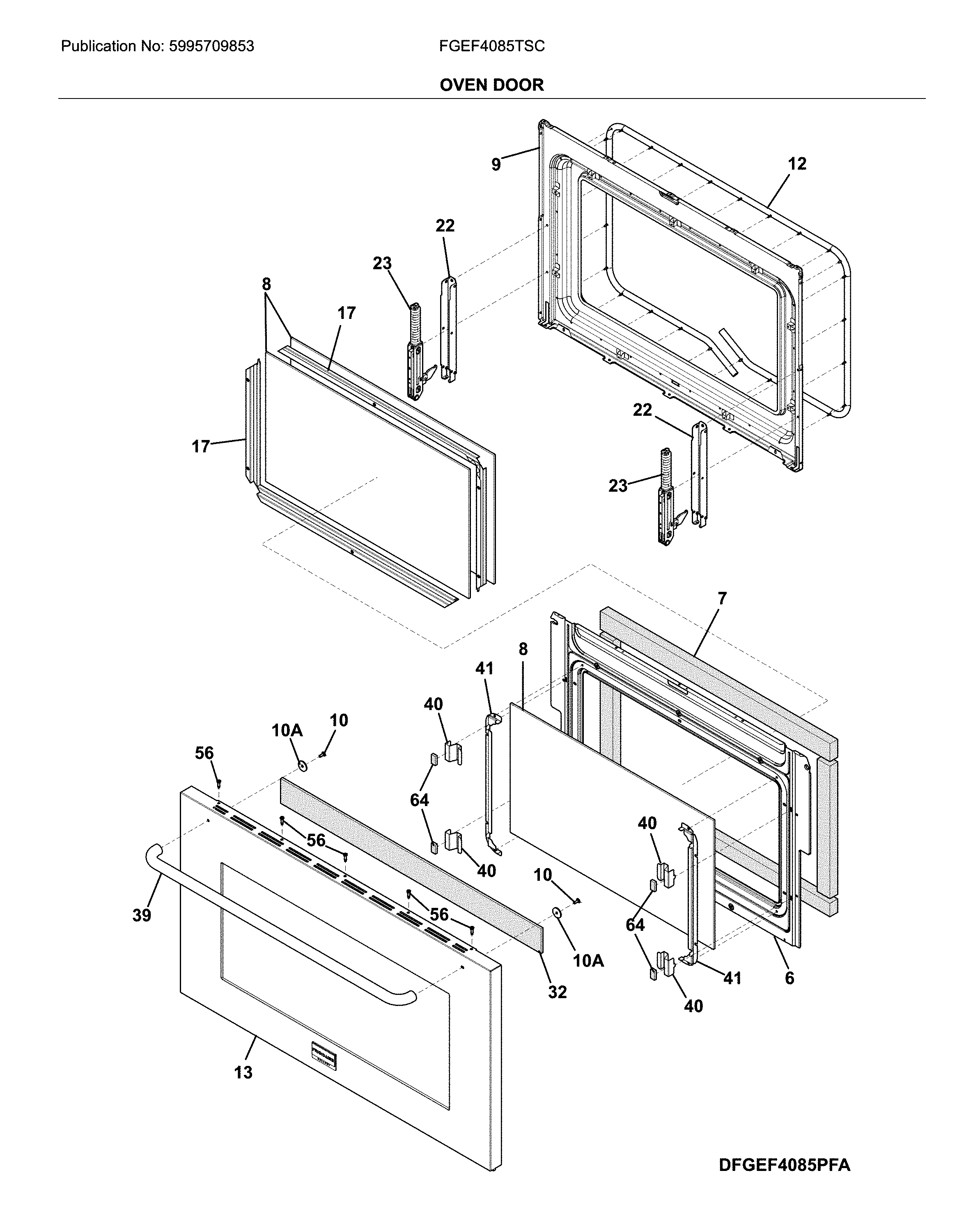 Oven door