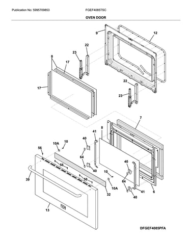 Oven door