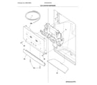 Frigidaire FFSC2323TS3 ice & water dispenser diagram