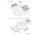 Frigidaire LFGF3052TFB top/drawer diagram