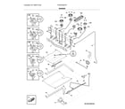 Frigidaire FGGF3059TFE burner diagram