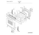 Frigidaire FGGF3059TFE door diagram