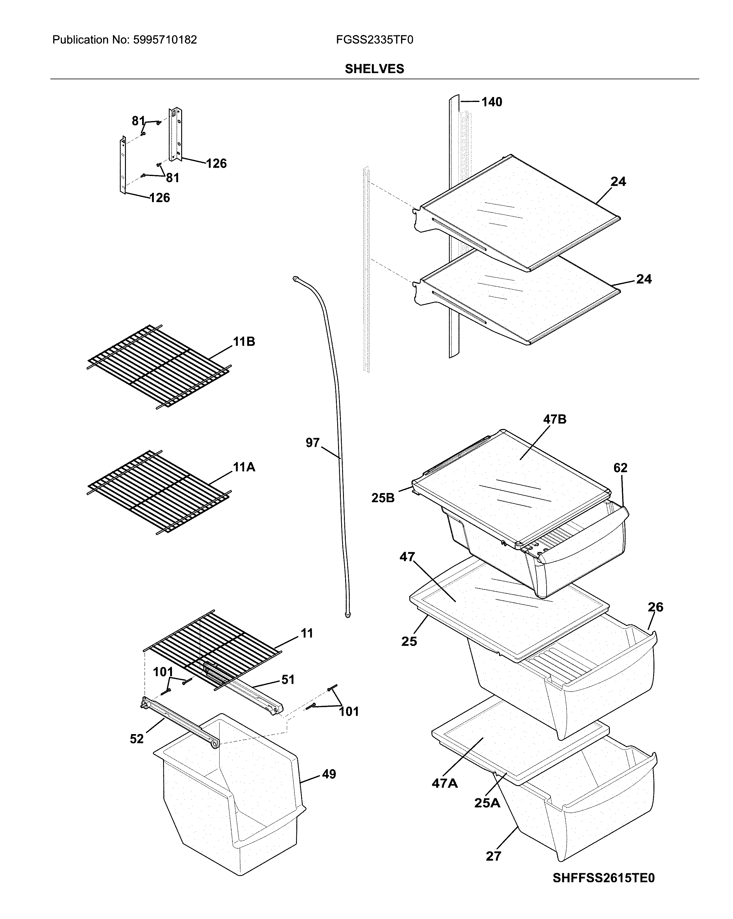 SHELVES