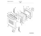 Frigidaire CGIF3036TFE door diagram