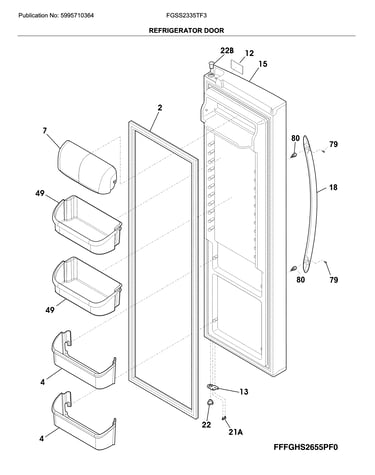 Refrigerator door