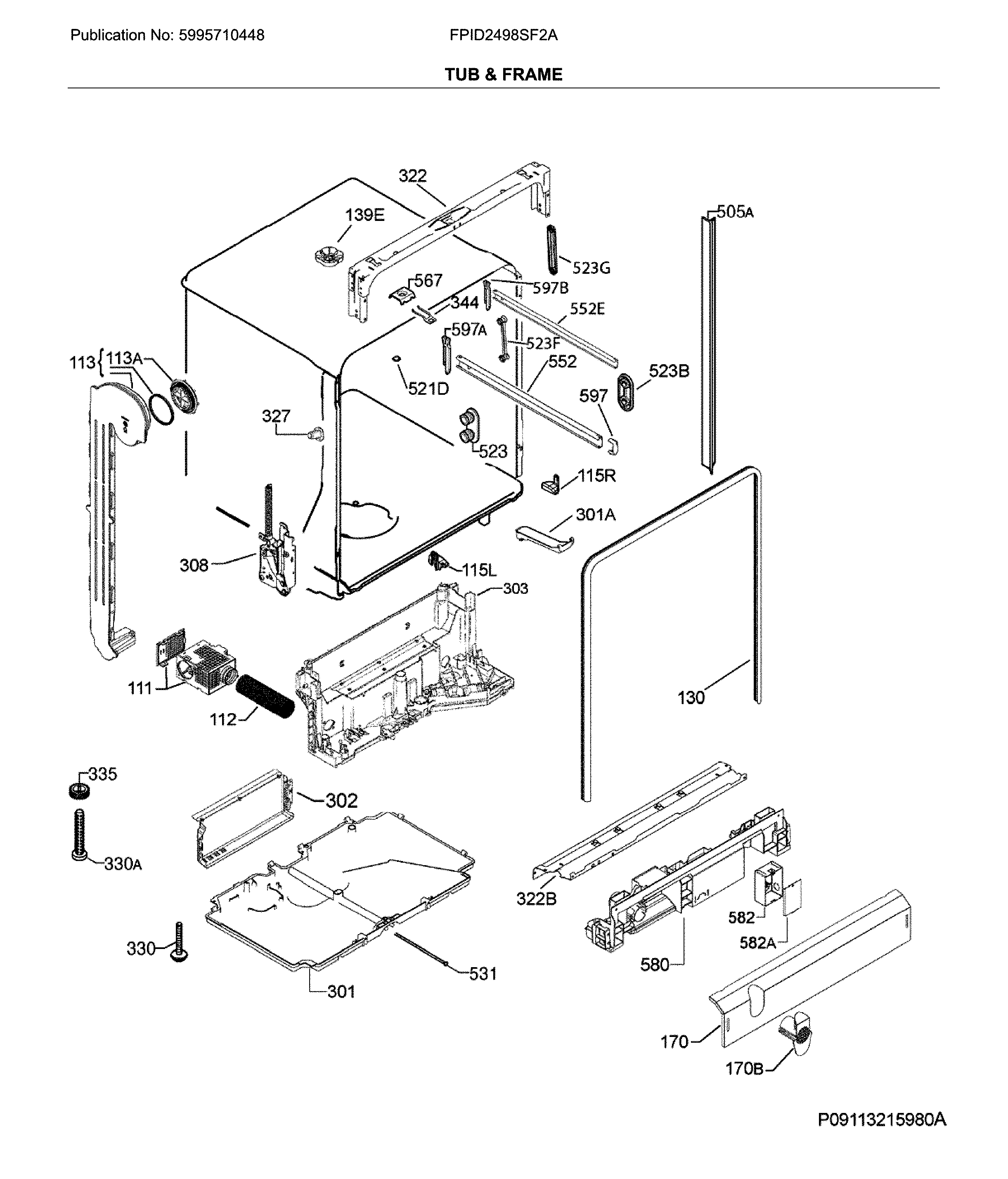 Tub & frame