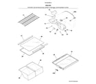 Kenmore 2536050961A shelves diagram