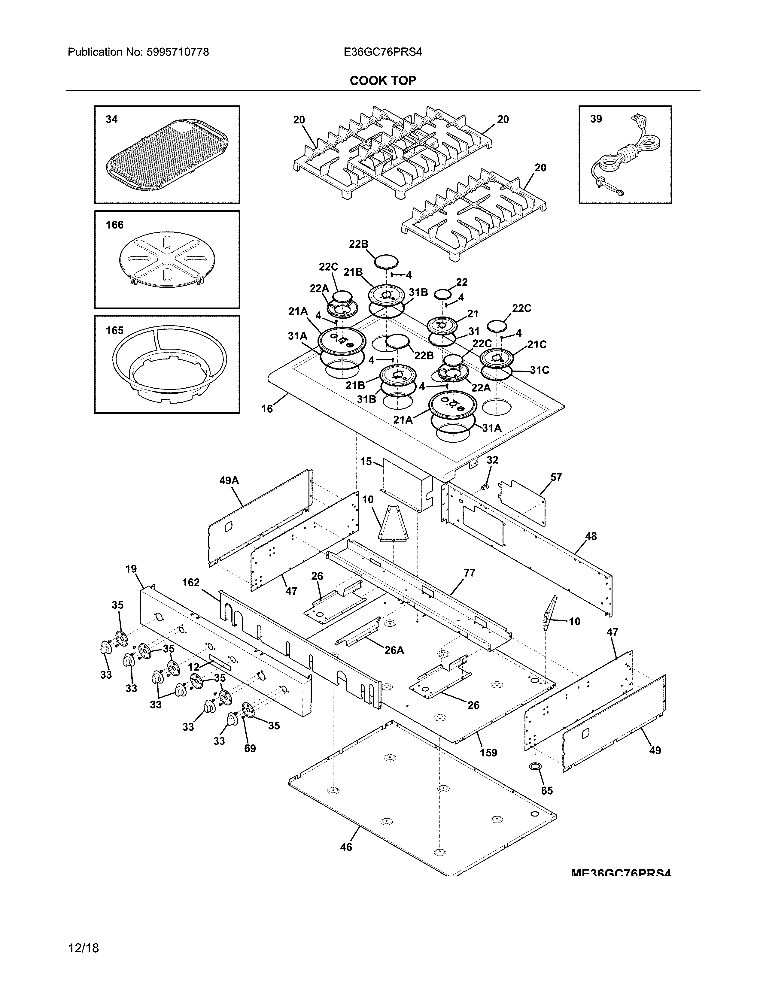 Cook top
