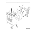 Frigidaire FGGF3036TDE door diagram