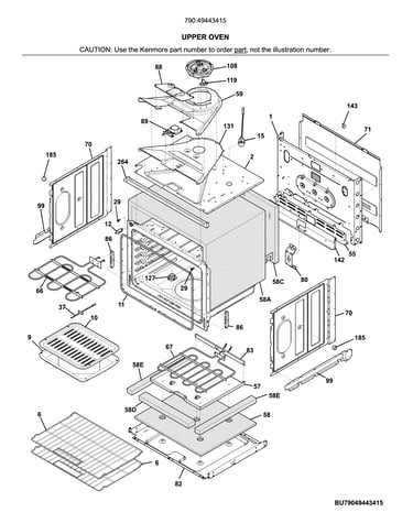 Upper oven