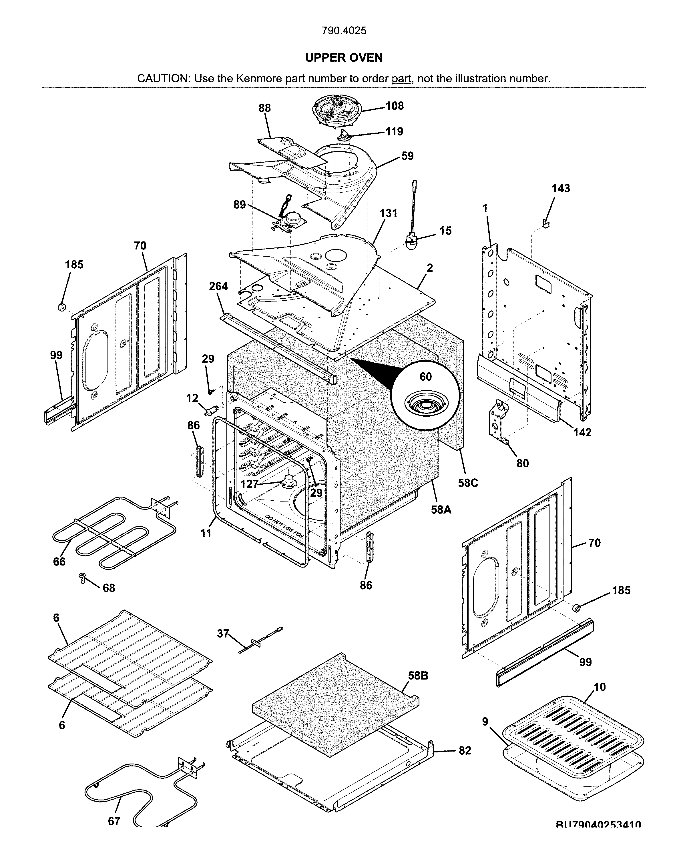 Upper oven