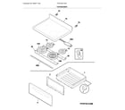 Frigidaire FFEF3051TWC top/drawer diagram