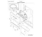 Frigidaire LGHD2369TF0 controls & ice dispenser diagram