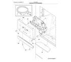 Frigidaire LGHD2369TF2 controls & ice dispenser diagram