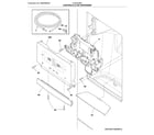 Frigidaire LGHD2369TF3 controls & ice dispenser diagram