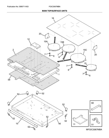 Maintop/surface units