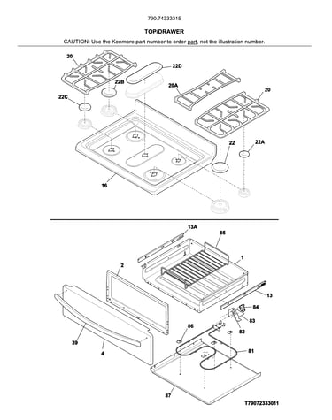 Top/drawer