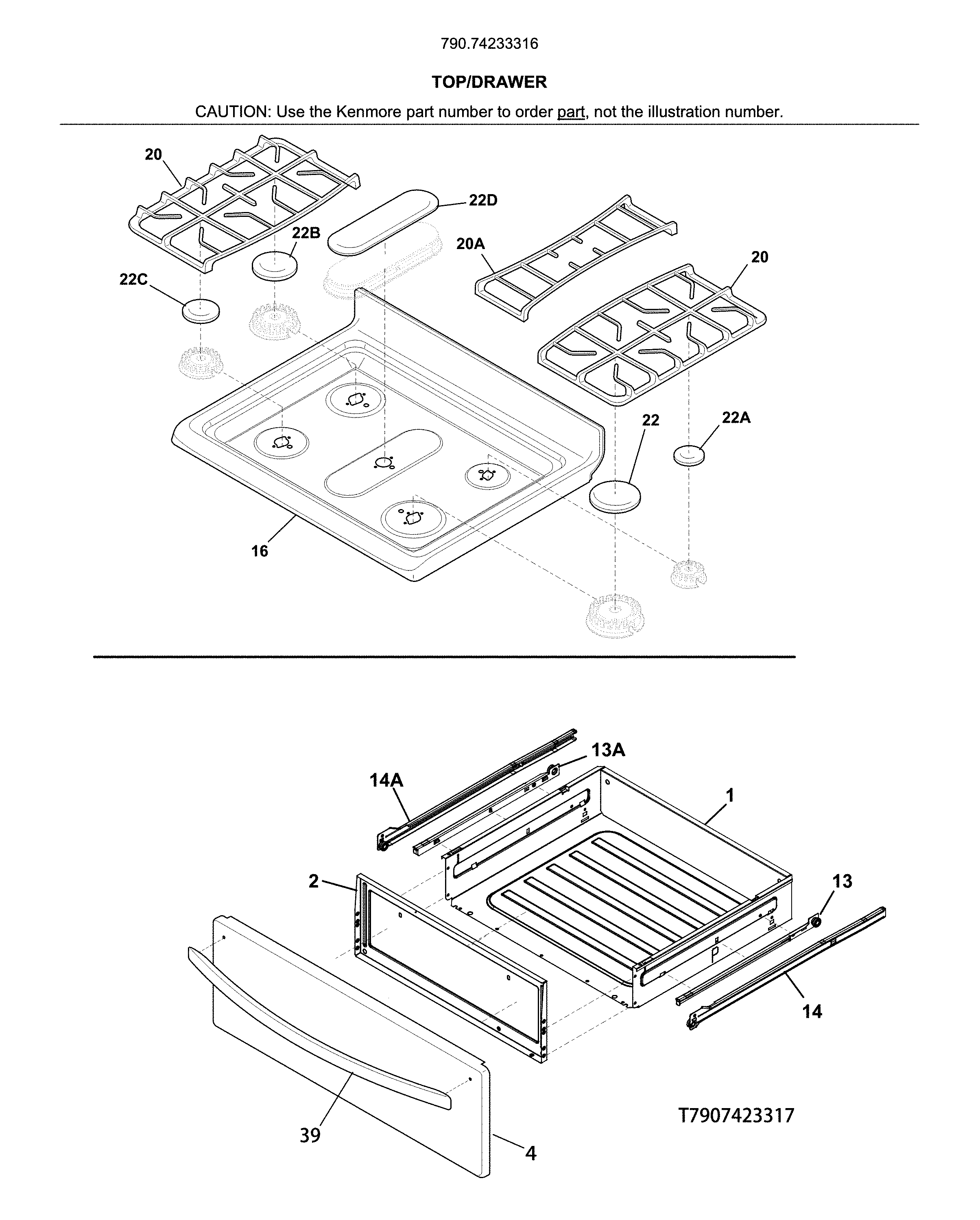 Top/drawer