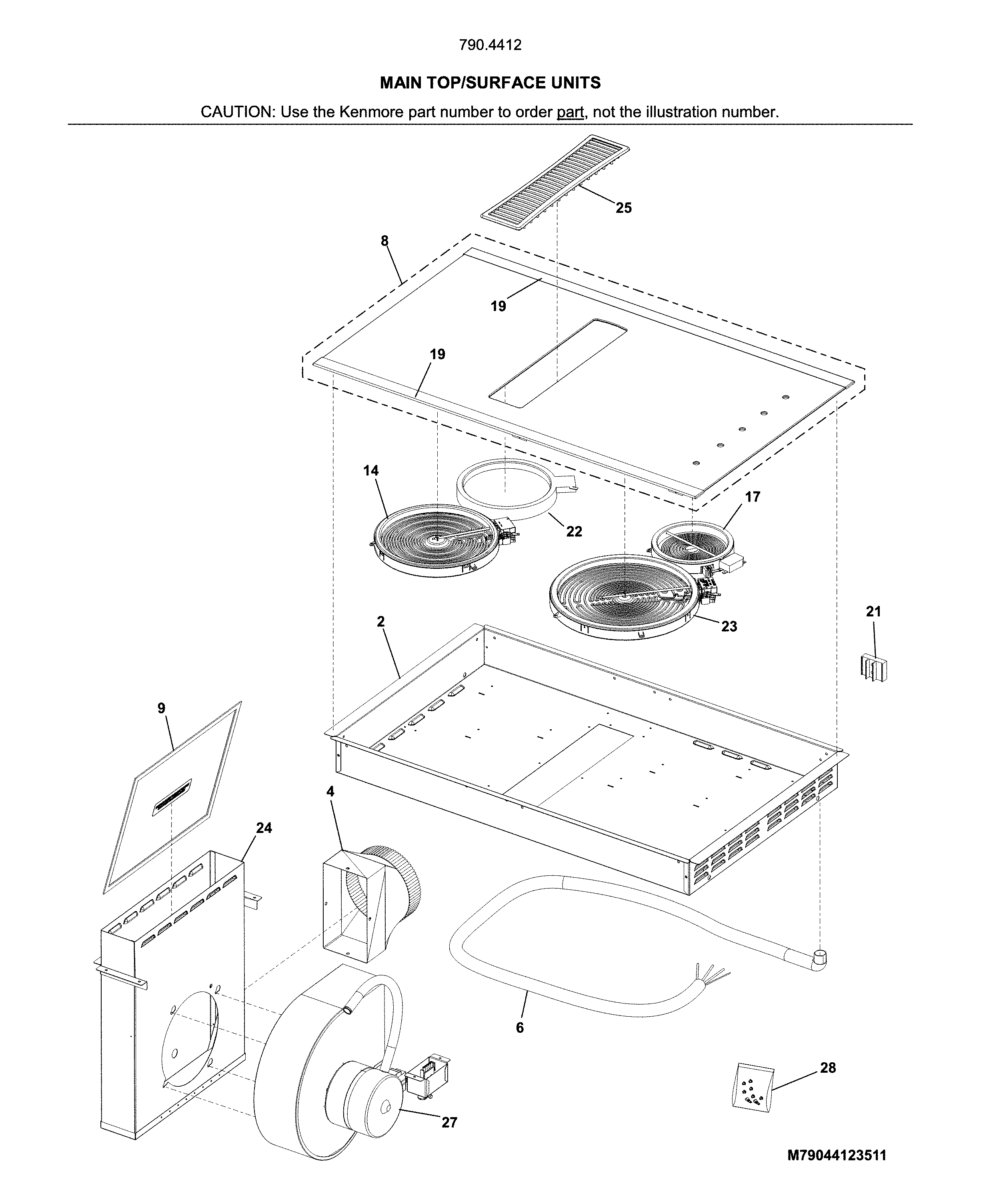 Main top/surface units