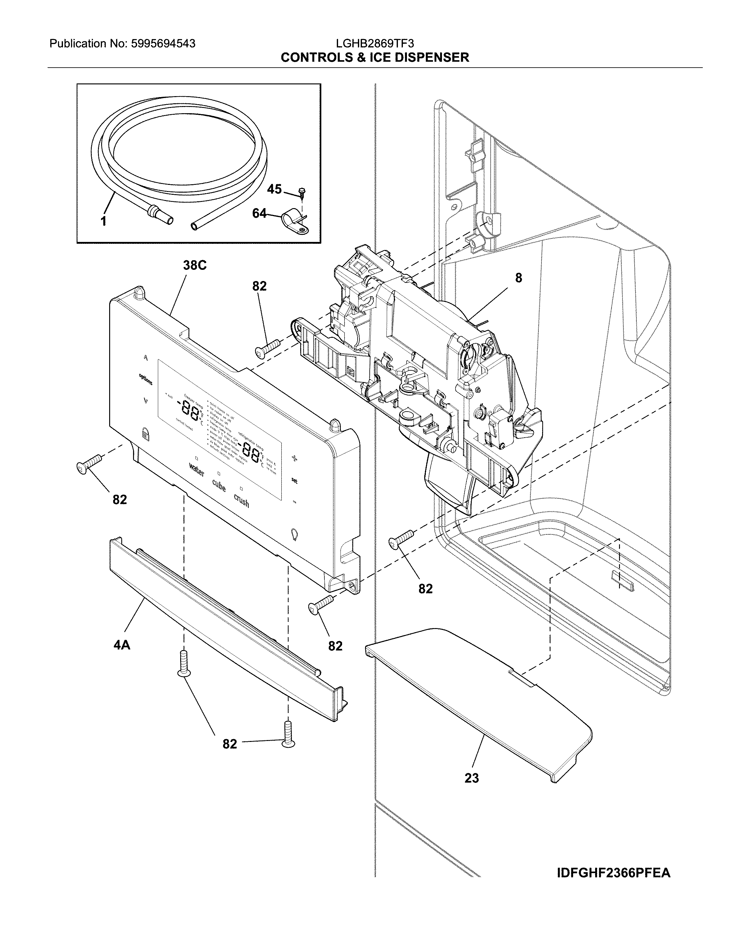 CONTROLS & ICE DISPENSER