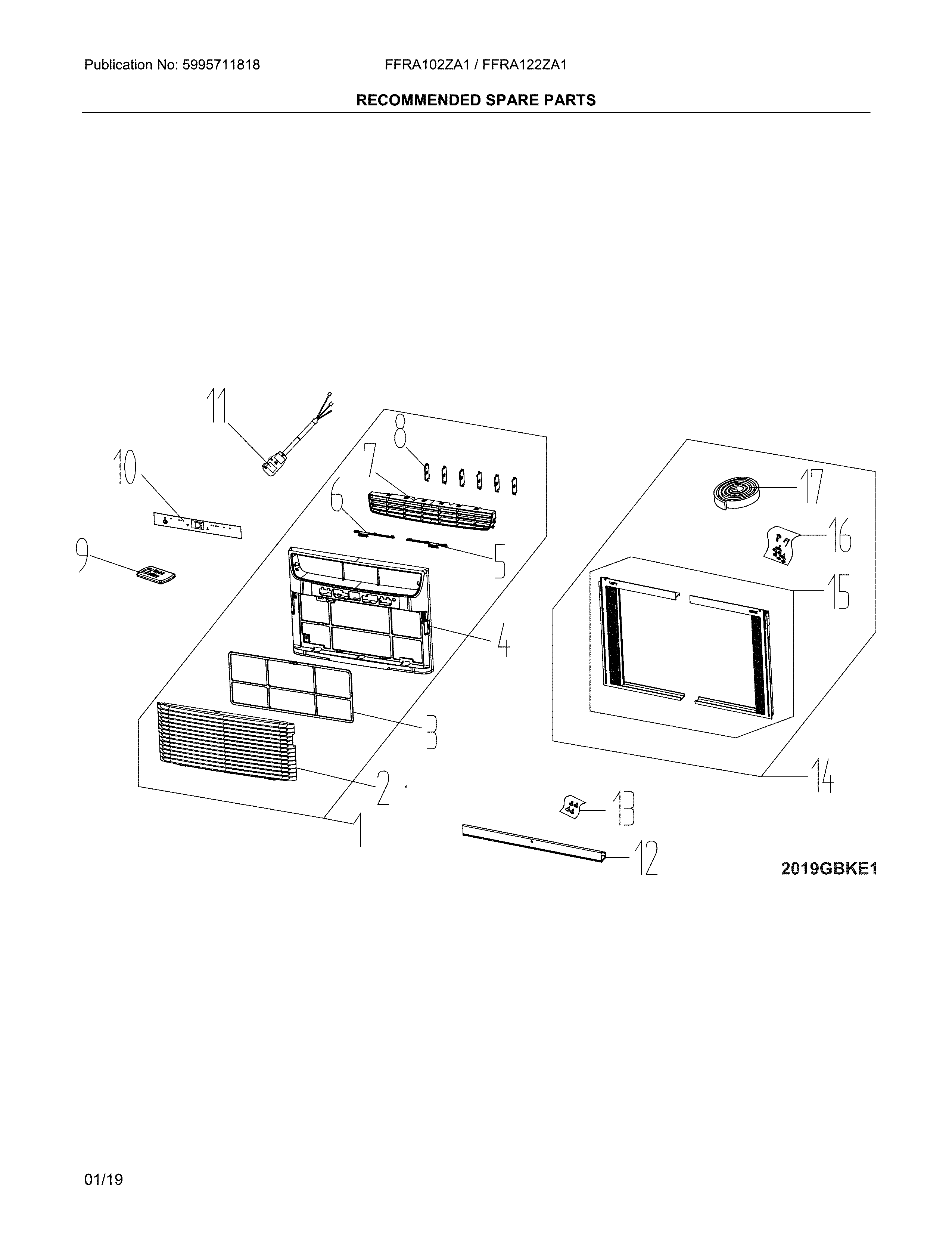 Recommended spare parts