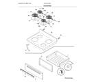 Frigidaire FFEF3016TSD top/drawer diagram