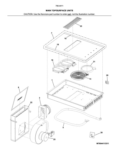 Main top/surface units