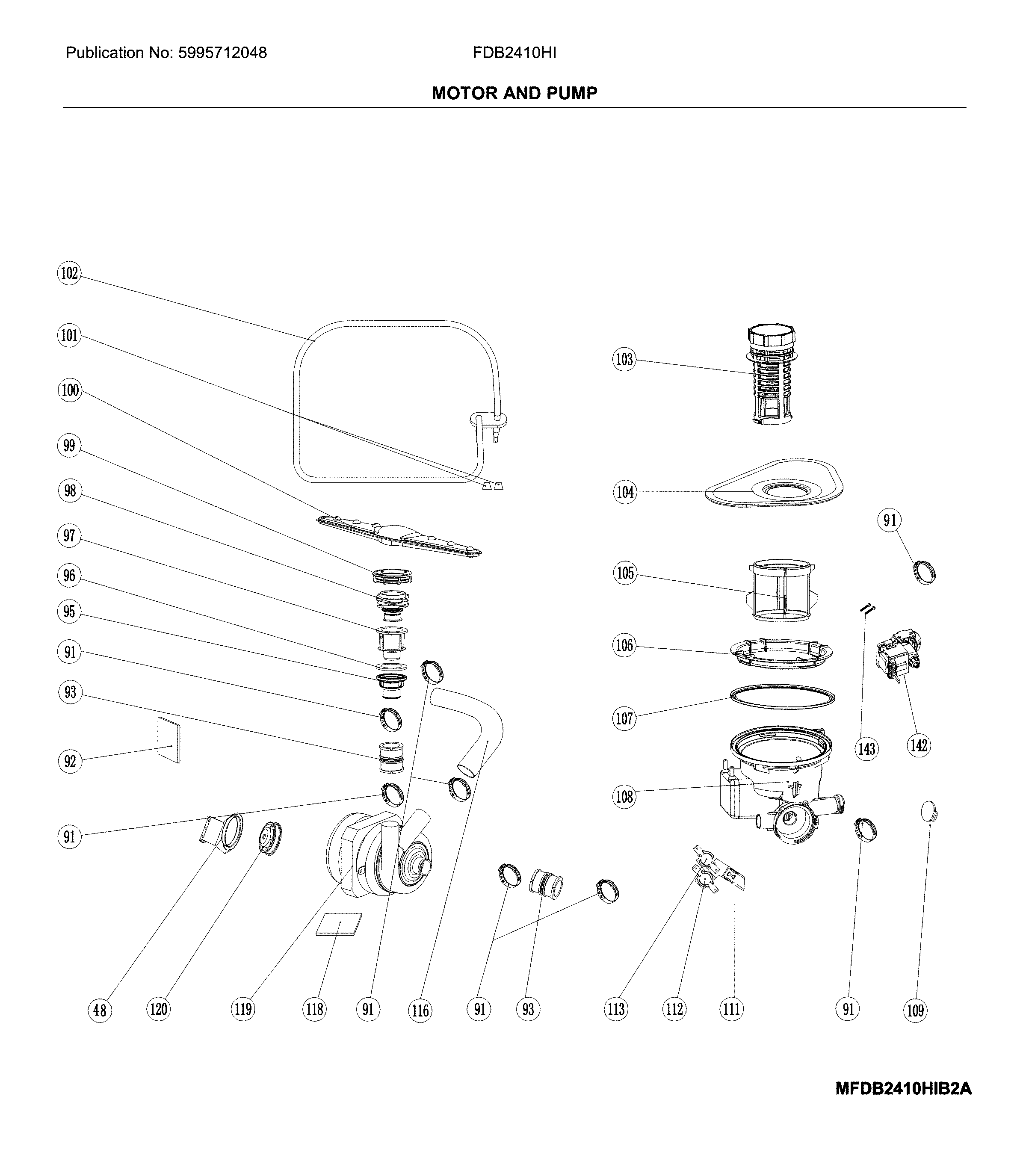 Motor and pump